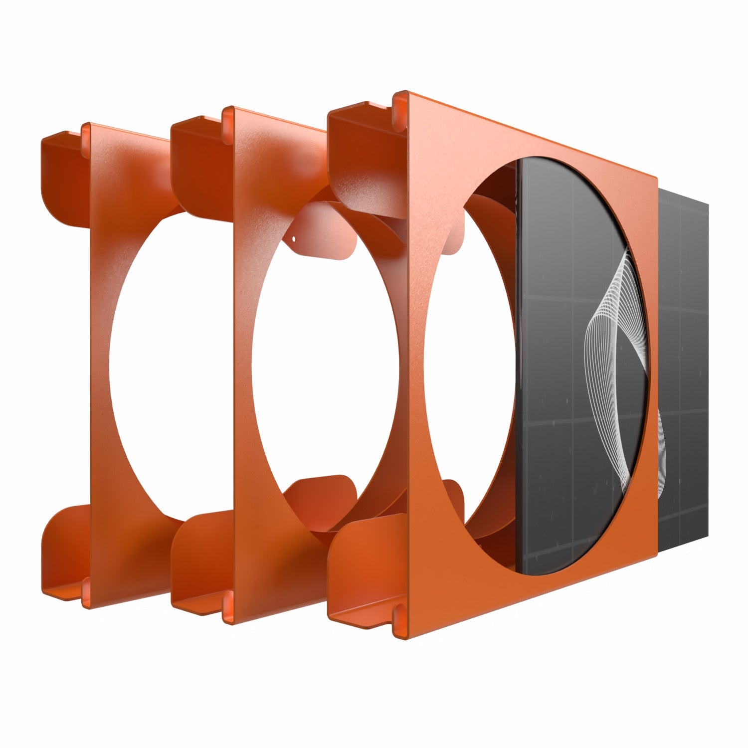 Schallplatten Wandhalterung für 12 Zoll Vinyl Records FLATE®