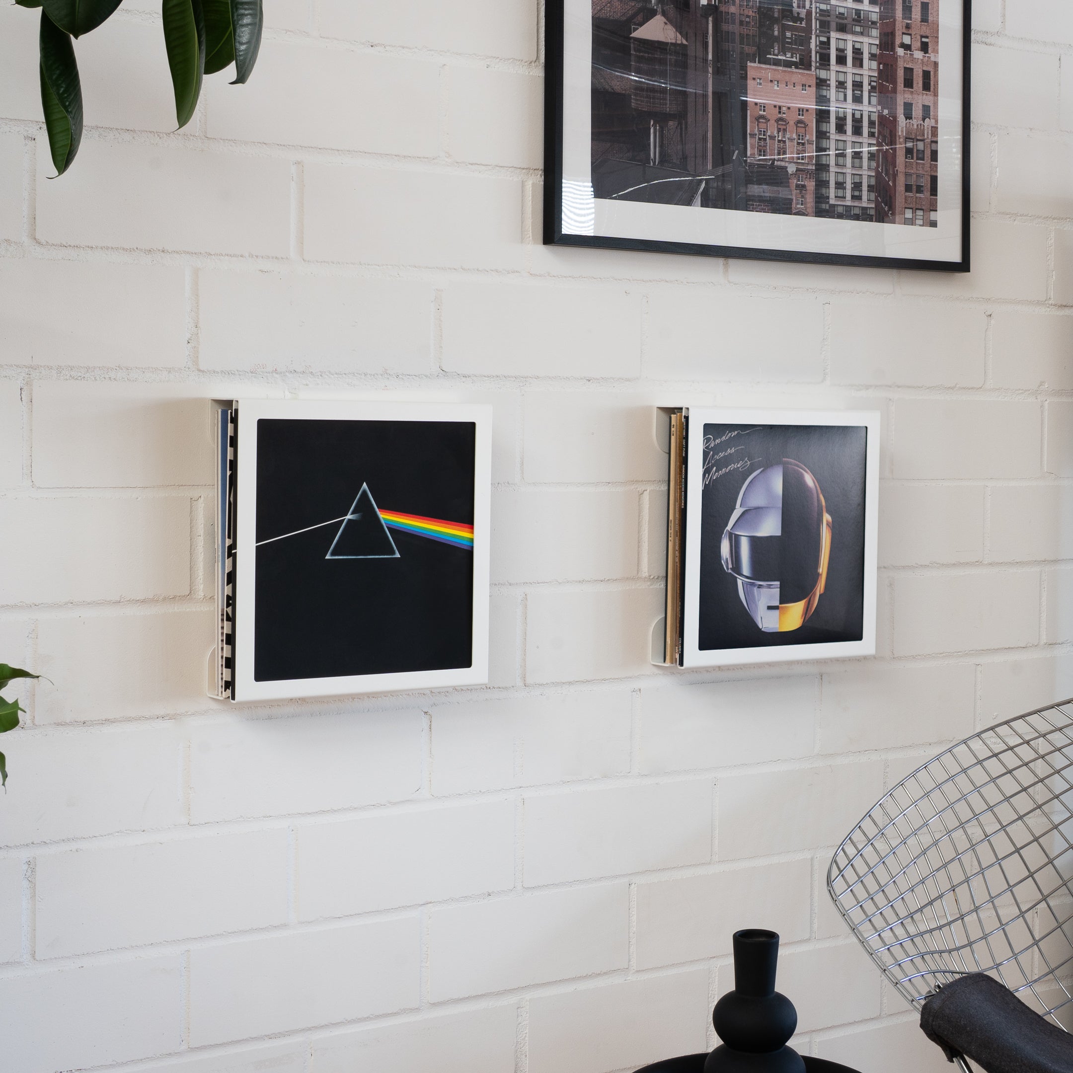 Schallplatten Wandhalterung für 12 Zoll Vinyl Records - Square FLATE® Store